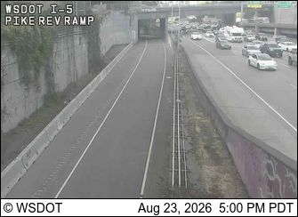 Traffic Cam Seattle: I-5 at MP 166.1: Pike Express Lanes Ramp