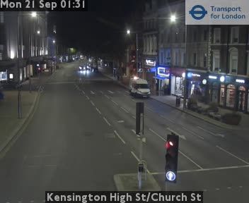 Traffic Cam London: Kensington High St/Church St