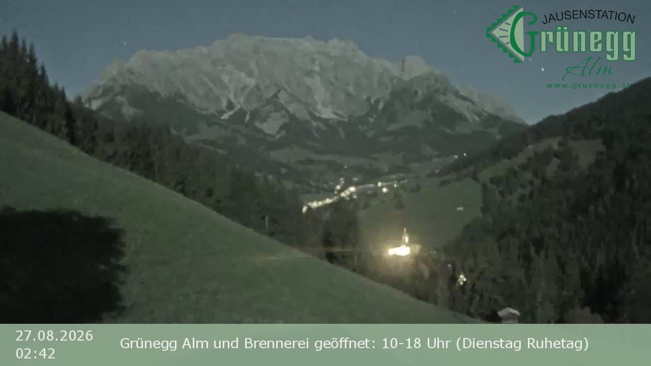 Traffic Cam Dienten am Hochkonig: Grünegg Alm & Edelbrennerei