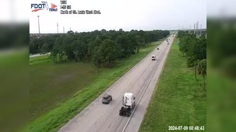 Traffic Cam Port St. Lucie: I-95 MP 122.0 Southbound