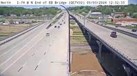 Bettendorf: QC - I-74 @ N End of EB Bridge (32) - Jour