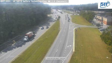 Traffic Cam Peachtree Corners: GDOT-CAM-591--1