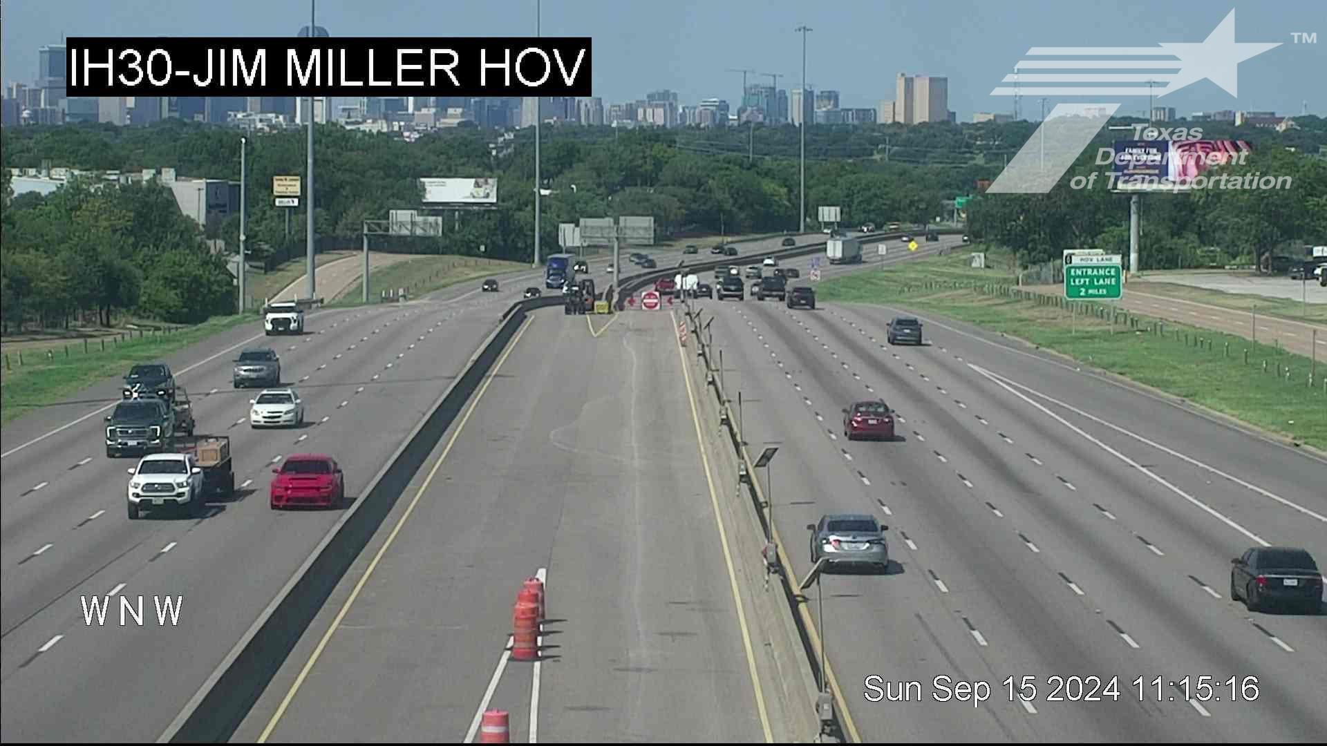 Traffic Cam Dallas › East: I-30 @ Jim Miller HOV