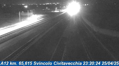 Preview delle webcam di San Liborio: A12 km. 65,615 Svincolo Civitavecchia Nord