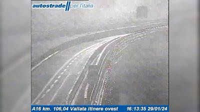 Preview delle webcam di Vallata: A16 km. 106,04 - itinere ovest