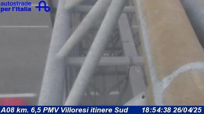 Preview delle webcam di Rho: A08 km. 6,5 PMV Villoresi itinere Sud