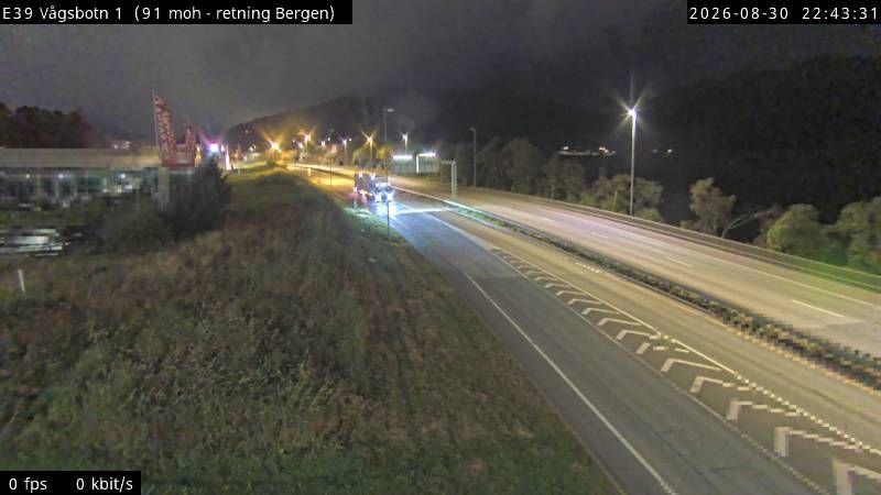 Traffic Cam Vagsbotn: E39 - Bergen