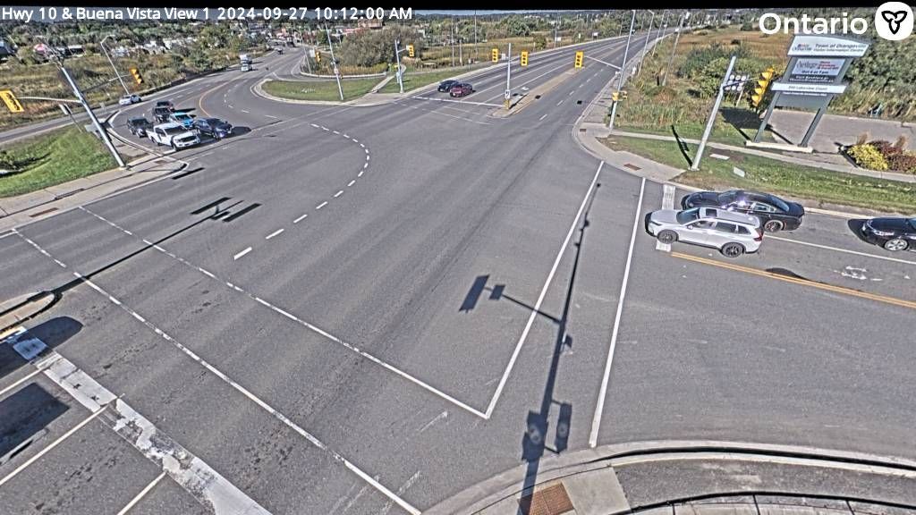 Traffic Cam Orangeville: Highway 10 at Buena Vista Dr
