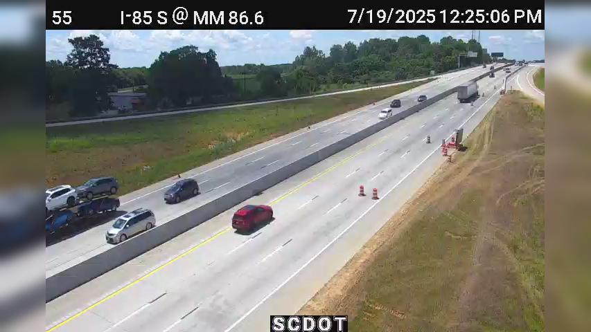 Traffic Cam Macedonia: I-85 S @ MM 86.6