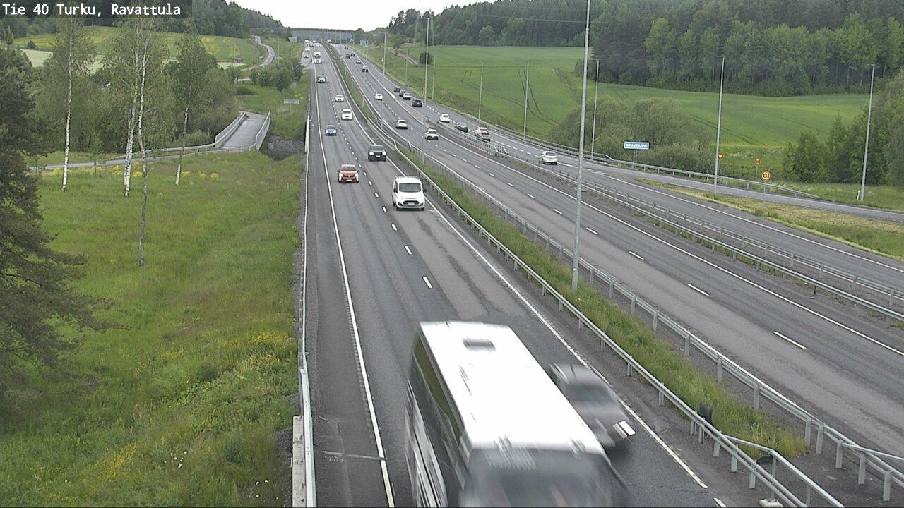 Naantali Highway: Traffic & Landscape Views Webcam