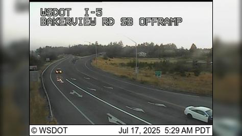 Bellingham: I-5 at MP 2576: Bakerview, SB Offramp Webcam