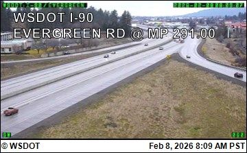 Traffic Cam Spokane Valley: I-90 at MP 291: Evergreen