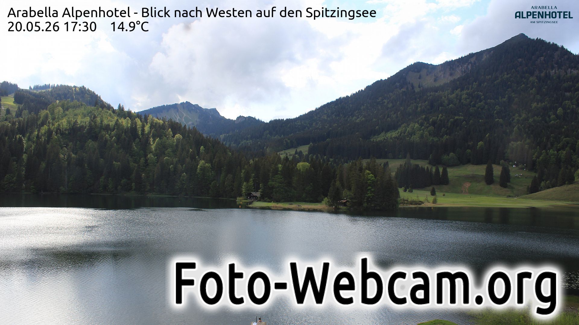 Spitzingsee: Arabella Alpenhotel - Blick nach Westen auf den