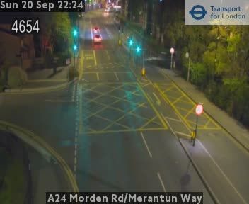 Traffic Cam London: A24 Morden Rd/Merantun Way
