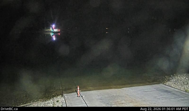 Traffic Cam Harrop › North: Ferry Landing on the south side of Kootenay Lake, looking north