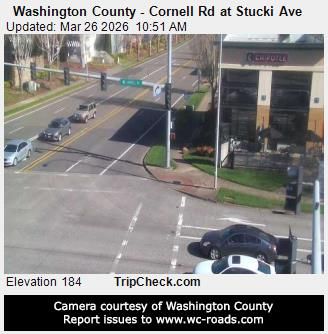 Traffic Cam Hillsboro: Washington County - Cornell Rd at Stucki Ave