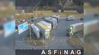 Imsterberg: A, bei Raststation Mils, Blickrichtung LKW-Stellplatz - Km ,