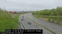 Westerlo > East: I-90 at Exit 5 (Everett Road) - Day time