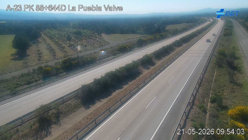 Traffic Cam La Puebla de Valverde: Autovía Mudéjar