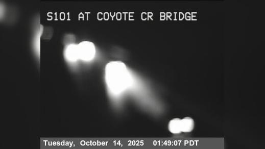 Traffic Cam Downtown Historic District › South: TVB68 -- US-101 : Coyote Creek Bridge