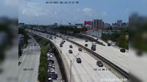 Traffic Cam Miami: I-95 at Northwest 6th Street