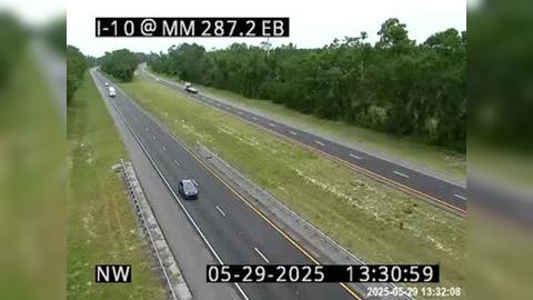 Traffic Cam Live Oak: I-10 @ MM 287.2