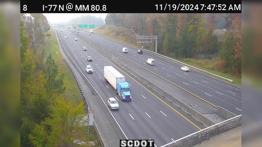 Traffic Cam Hutchinson Acres: I-77 N @ MM 80.8