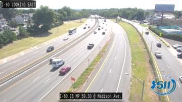 Traffic Cam Paterson › East: I-80 @ 58 Madison Ave