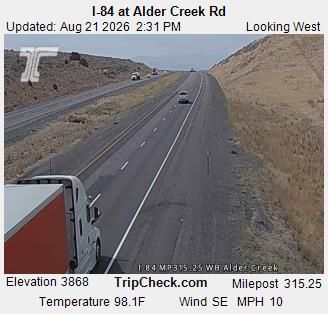 Traffic Cam Pleasant Valley: I-84 at Alder Creek Rd
