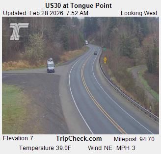 Traffic Cam Astoria: US30 at Tongue Point