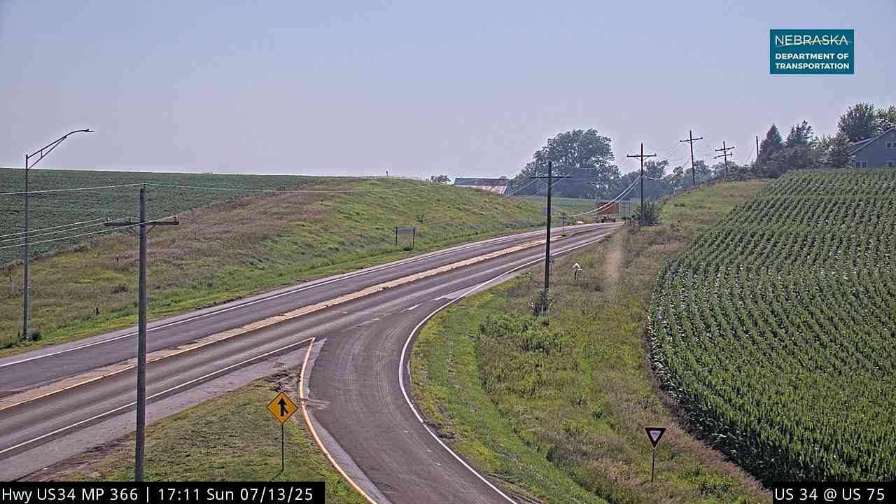 Traffic Cam Union › West: US 34: US 34 at US 75: West
