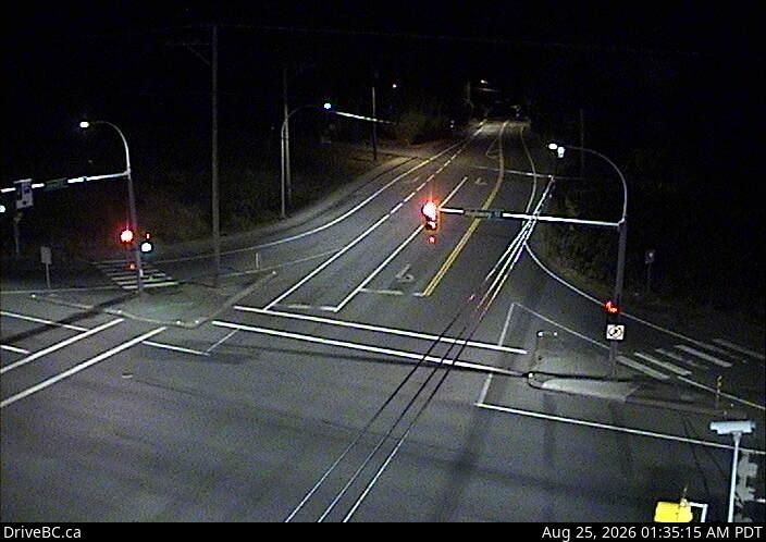 Traffic Cam Saanich › East: Patricia Bay Hwy (Hwy 17) at Sayward Rd in - looking east