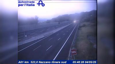 Preview delle webcam di Nazzano: A01 km. 523,0 - itinere sud