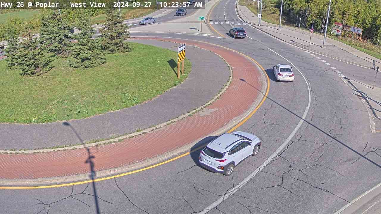 Traffic Cam Collingwood: Highway 26 at Poplar Side Rd