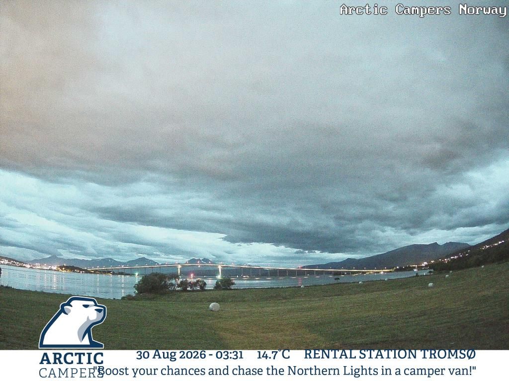 Traffic Cam Tromso › South-West: Tromsø Airport - Tromsø - Kvaløya
