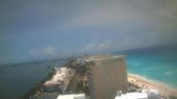 Ultima vista de la luz del día desde Cancún: Panorámica