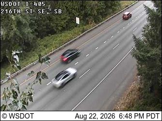 Traffic Cam Brier: I-405 at MP 27.4: 216th St SE