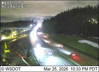 Traffic Cam Shoreline: I-5 at MP 174.6: NE 145th St