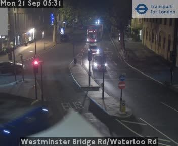 Traffic Cam London: Westminster Bridge Rd/Waterloo Rd