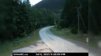 Affichage actuel ou dernier Cooper Creek › South: Hwy 31, at Duncan Lake Rd, about 35 km north of Kaslo, looking south