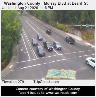 Traffic Cam Beaverton: Washington County - Murray Blvd at Beard St