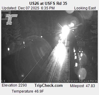 Traffic Cam Government Camp: US26 at USFS Rd