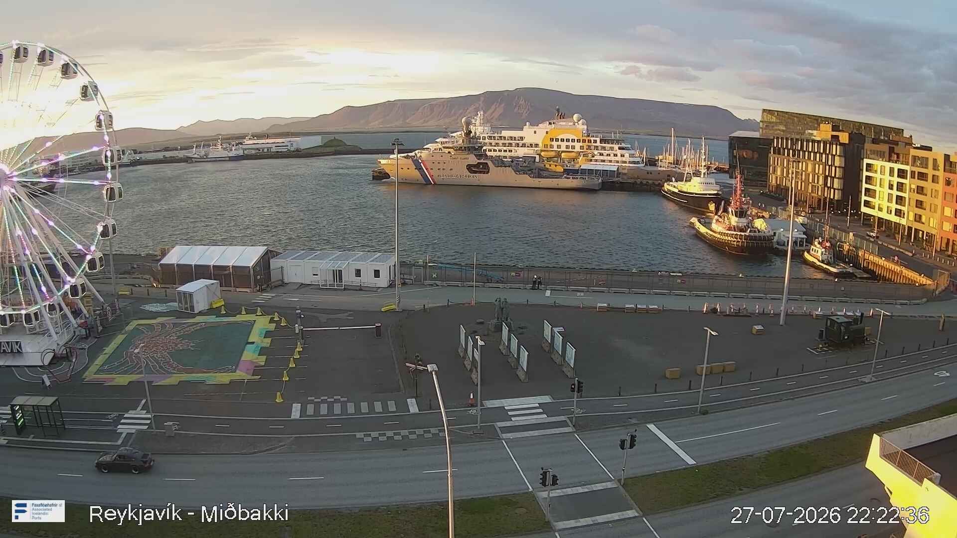 Webcam Reykjavík, Reykjavikurborg, Höfuðborgarsvæðið, Island