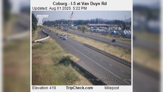 Traffic Cam Coburg: I-5 at Van Duyn Rd