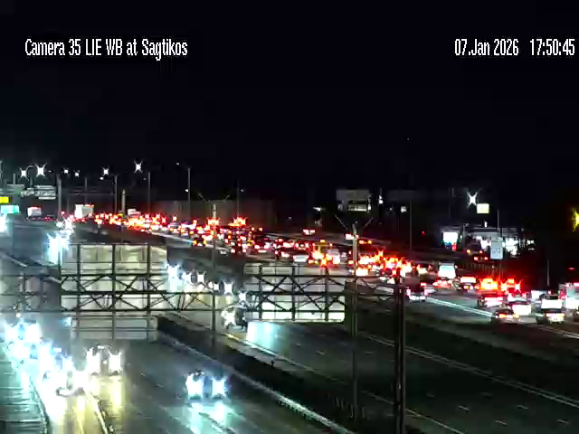 Traffic Cam Brightwaters › West: I-495 at Sagtikos Pkwy
