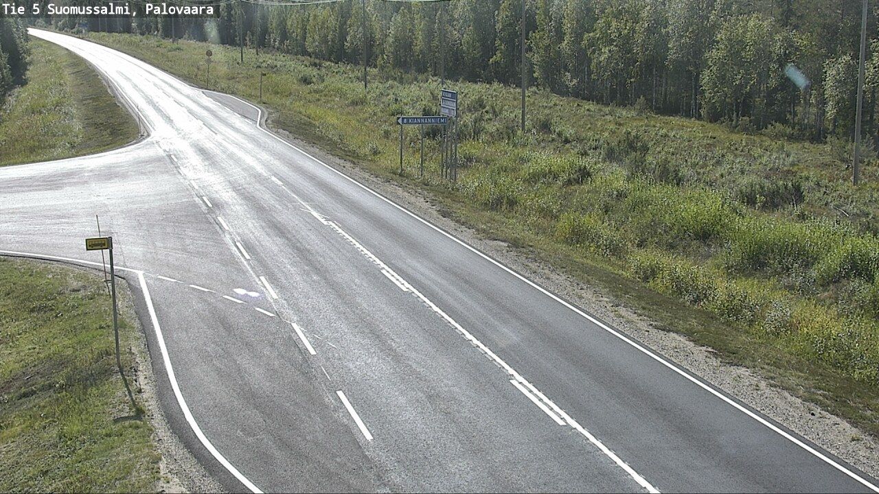 Traffic Cam Suomussalmi: Tie - Palovaara - Kajaaniin