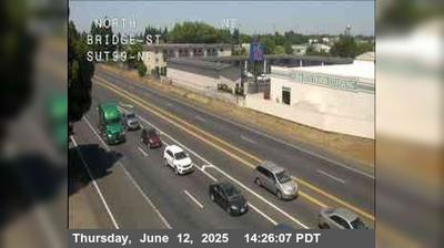 Yuba City Traffic: Hwy 99 at Bridge