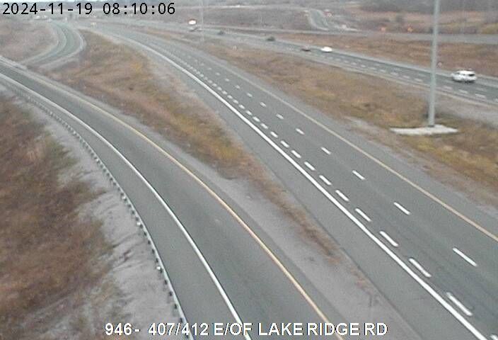 Traffic Cam Whitby: 407 - 412 (East of Lakeridge Road)