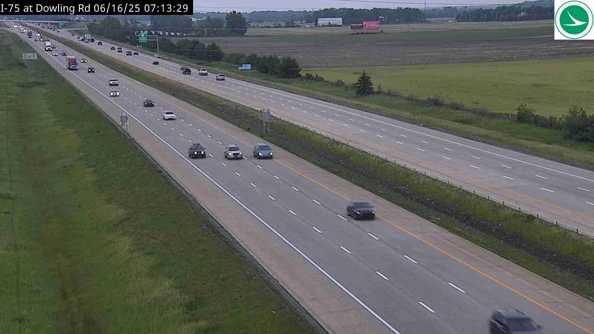 Traffic Cam Dunbridge: I-75 at Dowling Rd