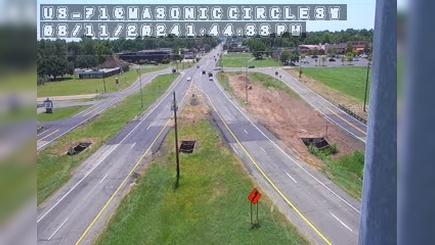 Traffic Cam Alexandria: US 71 at Masonic Circle (SW)